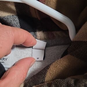 Burberry Checkered Coat in Black and Brown